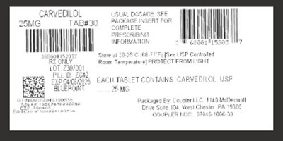 Label (Carvedilol 25mg)